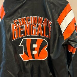 Cincinnati Bengals Black and Orange Bomber Jacket